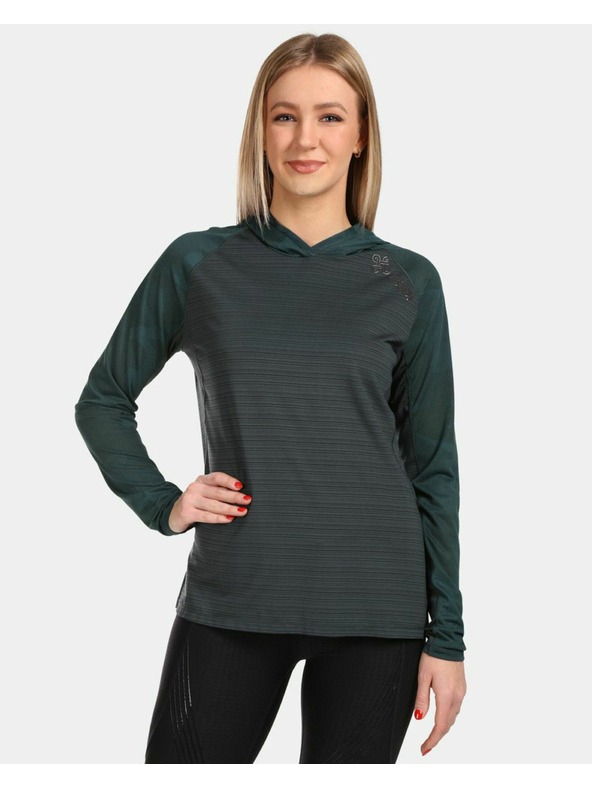 Kilpi Дамски бягащ суитшърт Kilpi AILEEN-W Тъмнозелен