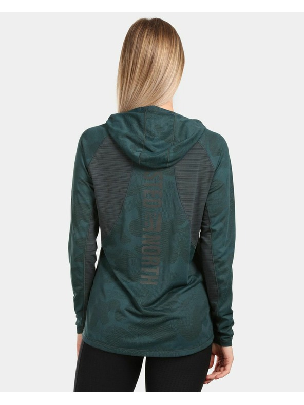 Kilpi Дамски бягащ суитшърт Kilpi AILEEN-W Тъмнозелен