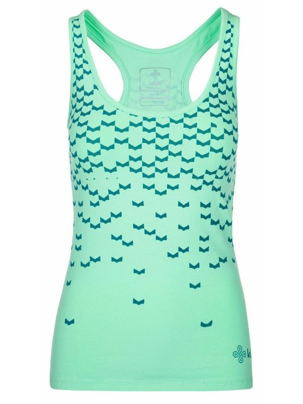 Kilpi Дамски памучен потник Kilpi LEAVES-W Тюркоазен
