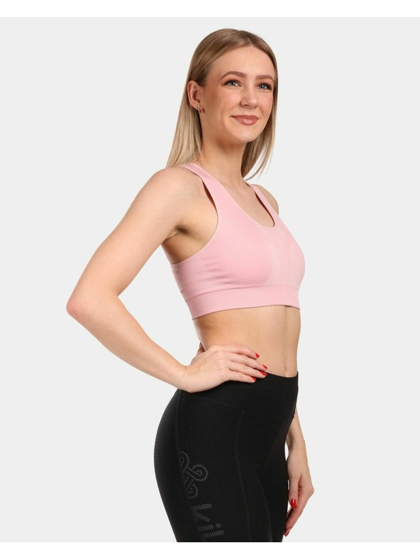 Kilpi Дамски спортен безшевен сутиен Kilpi WINIE-W Светлорозов