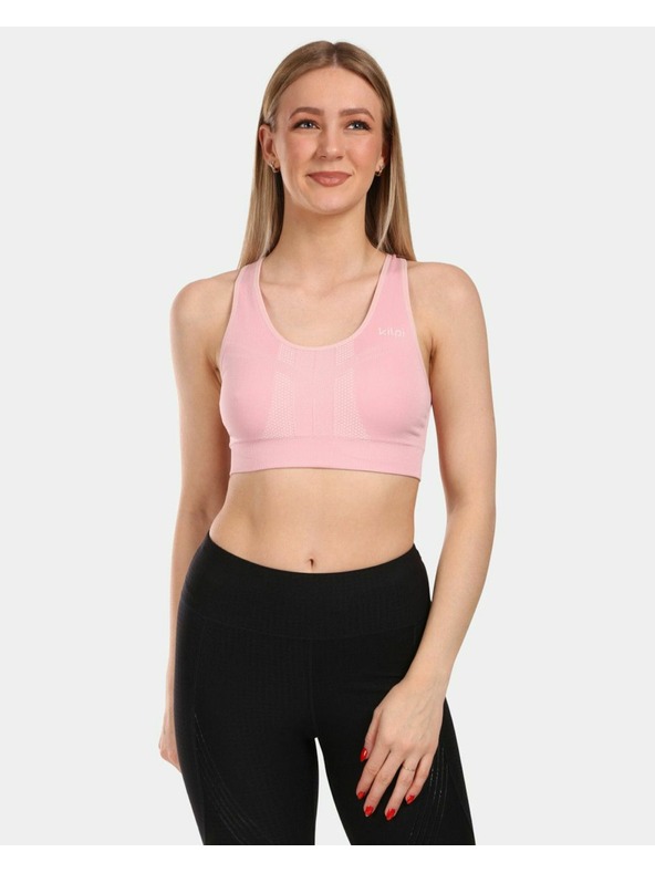 Kilpi Дамски спортен безшевен сутиен Kilpi WINIE-W Светлорозов