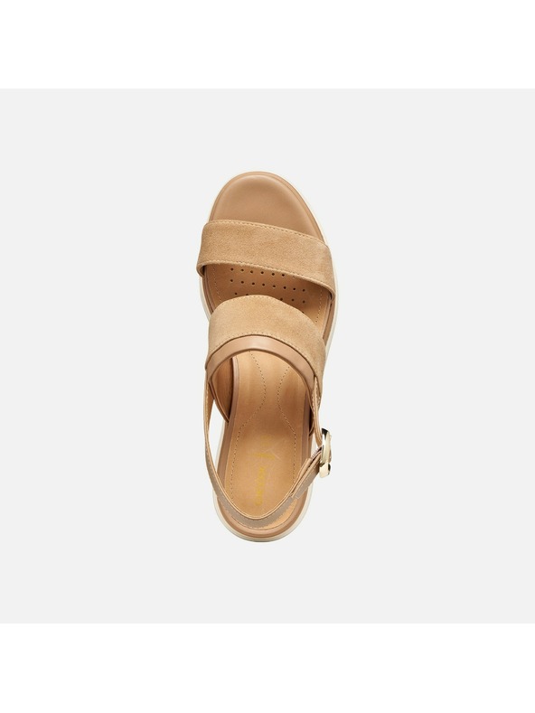 Geox Светлокафяви дамски сандали Geox Gardenia