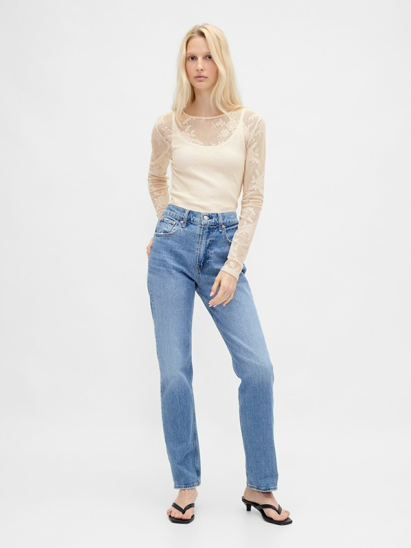 GAP Дантелен прозрачен топ GAP