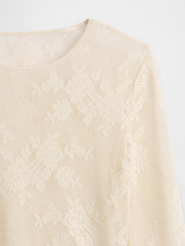 GAP Дантелен прозрачен топ GAP