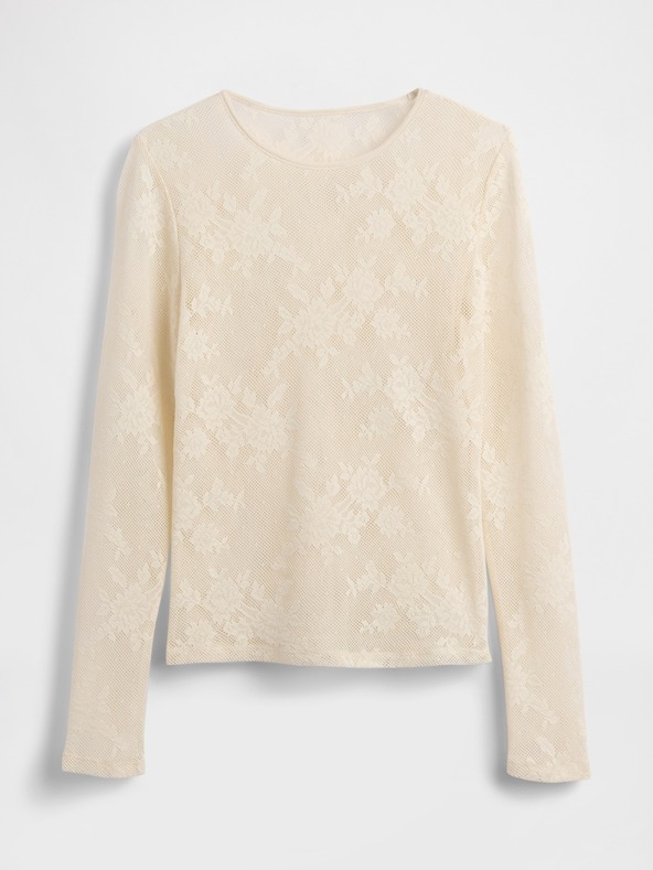 GAP Дантелен прозрачен топ GAP