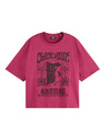 Scotch & Soda Тъмнорозова дамска тениска Scotch & Soda