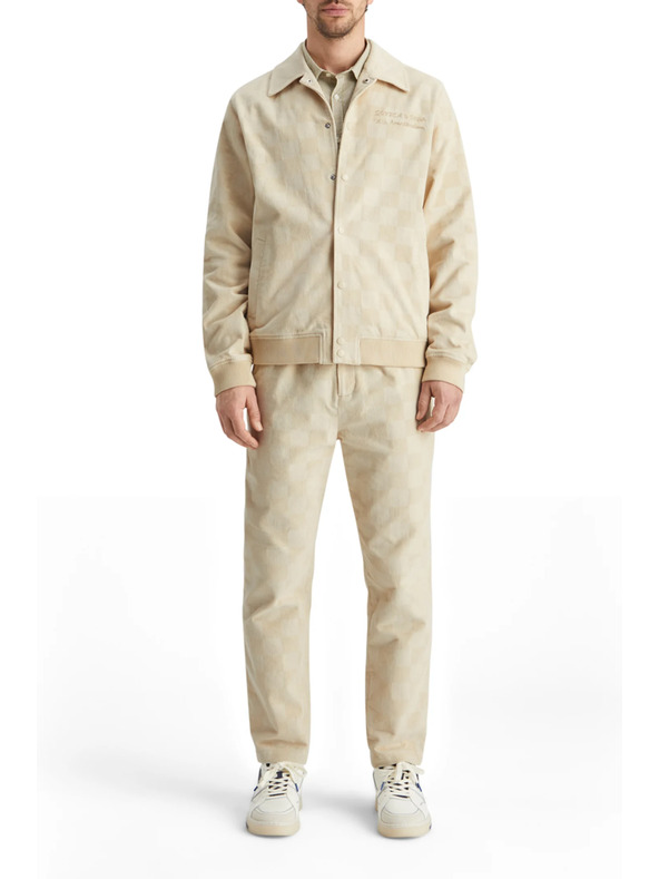 Scotch & Soda Кремаво мъжко яке от велур Scotch & Soda College