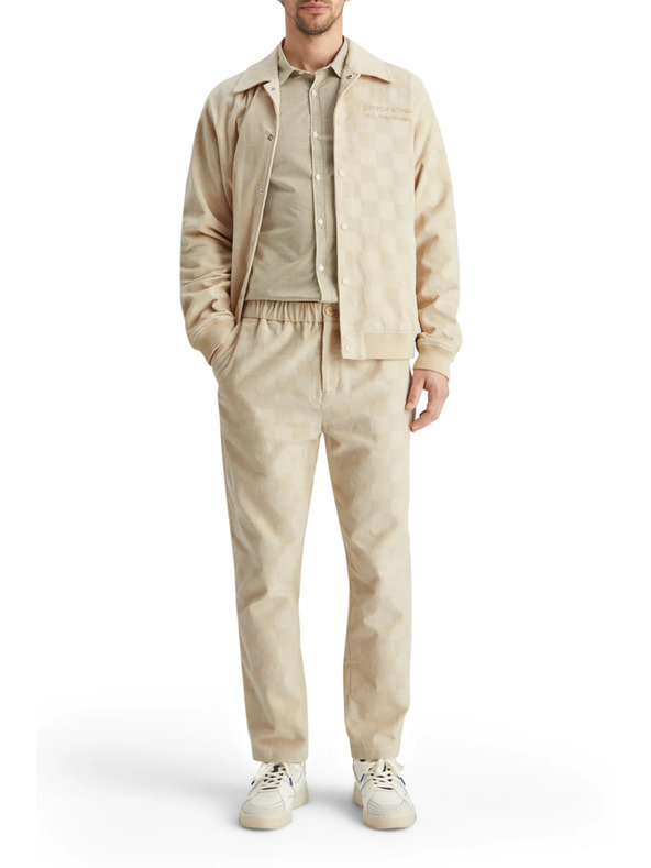 Scotch & Soda Кремаво мъжко яке от велур Scotch & Soda College