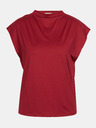 Orsay Бордо дамска тениска с къс ръкав ORSAY