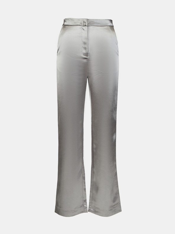 Orsay Сребърен сатенен дамски панталон ORSAY