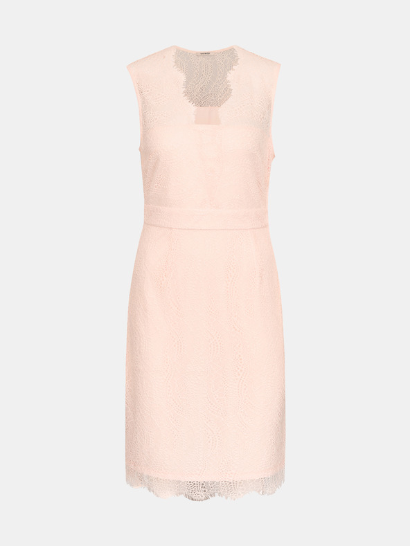 Orsay Светлорозова дамска дантелена рокля ORSAY