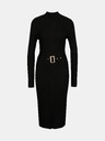 Orsay Черна дамска миди рокля с колан ORSAY