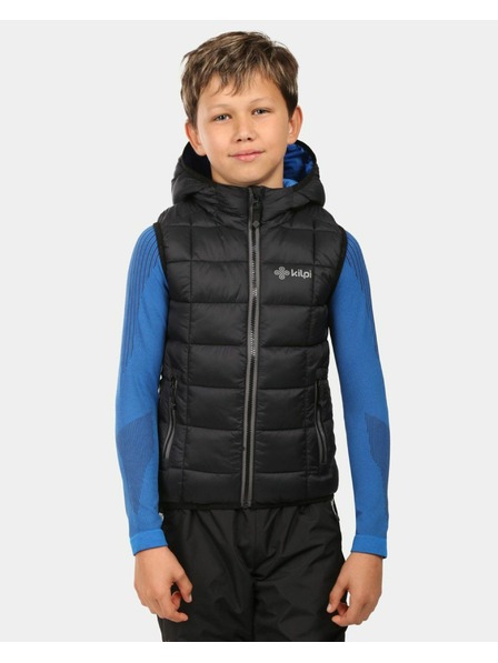 Kilpi Детска топла жилетка Kilpi TOMM-JB Черен