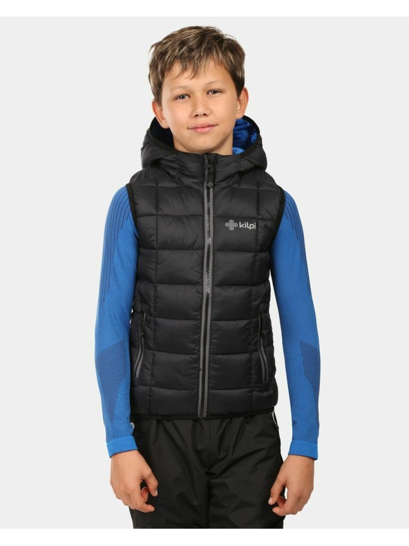 Kilpi Детска топла жилетка Kilpi TOMM-JB Черен