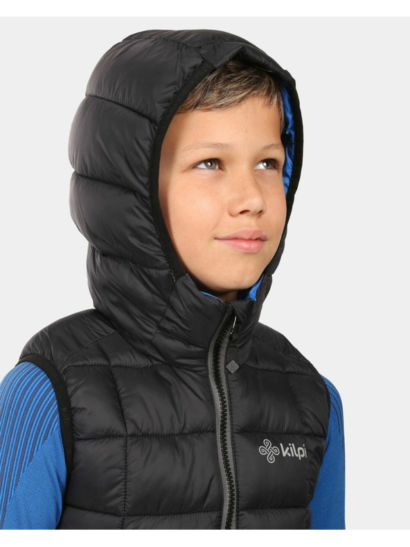 Kilpi Детска топла жилетка Kilpi TOMM-JB Черен