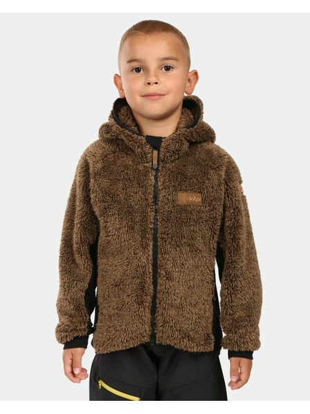 Kilpi Момчешки космат поларен суитшърт с качулка Kilpi NORKA-JB Кафяв