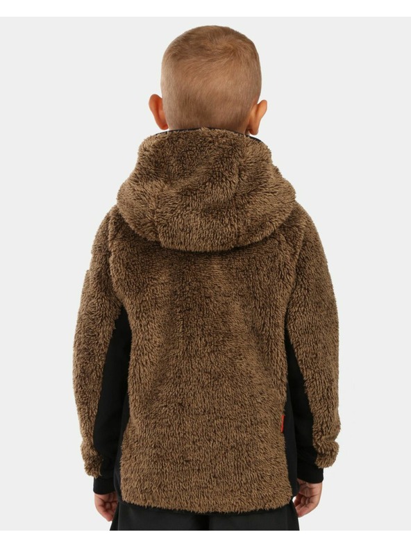 Kilpi Момчешки космат поларен суитшърт с качулка Kilpi NORKA-JB Кафяв