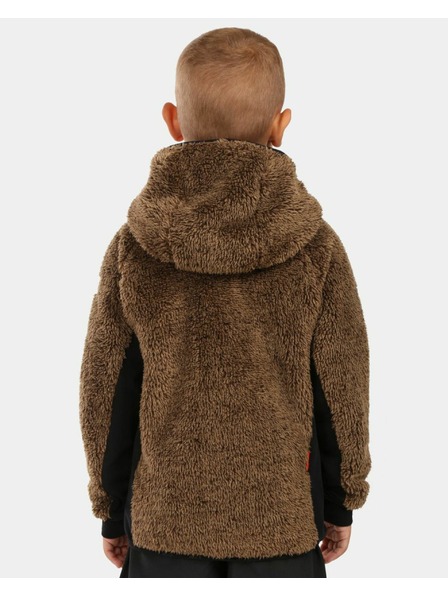 Kilpi Момчешки космат поларен суитшърт с качулка Kilpi NORKA-JB Кафяв