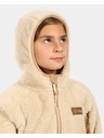 Kilpi Момичешки космат поларен суитшърт с качулка Kilpi NORKA-JG Бежов