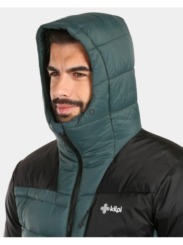 Kilpi Мъжко пухено яке Kilpi GUSS-M Тъмнозелено