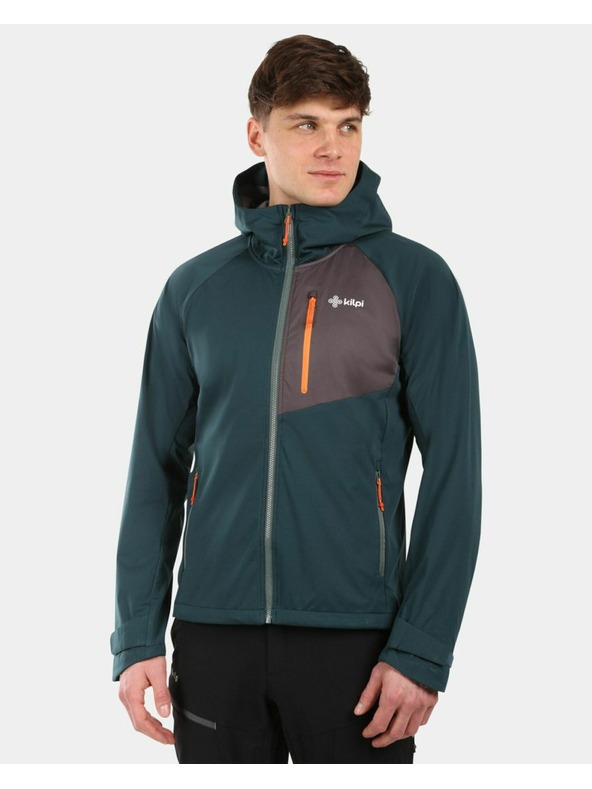 Kilpi Мъжко softshell яке Kilpi BELTRA-M Тъмнозелено