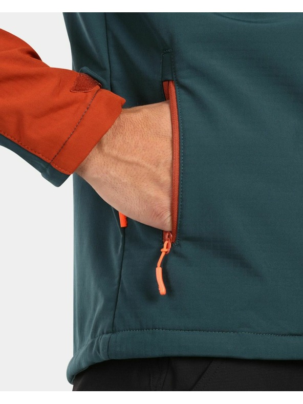 Kilpi Мъжко софтшел яке Kilpi ONTAVIO-M Тъмнозелено