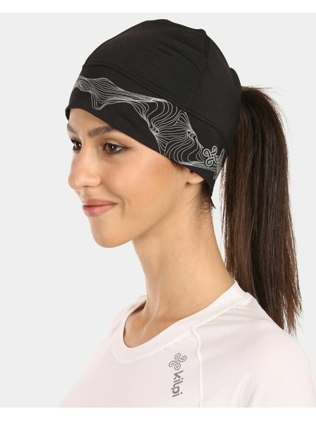 Kilpi Унисекс бягаща шапка Kilpi TAIL-U Черен