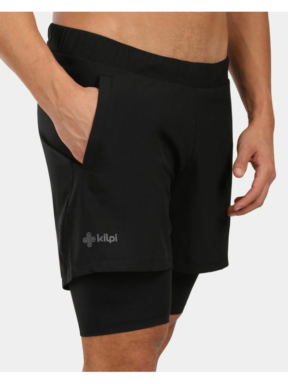 Kilpi Мъжки бягащи шорти за комфорт и производителност Kilpi BRAGA-M Черен