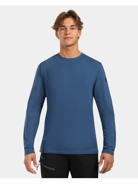 Kilpi Мъжка памучна тениска с дълъг ръкав Kilpi PROMOX-M Тъмносиня