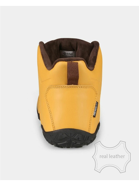 Kilpi Унисекс високи outdoorови barefoot кожени обувки Kilpi BARE LEATHER HIGH-U Бежово