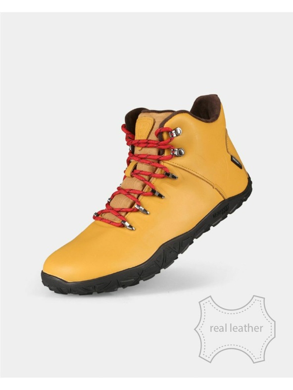 Kilpi Унисекс високи outdoorови barefoot кожени обувки Kilpi BARE LEATHER HIGH-U Бежово