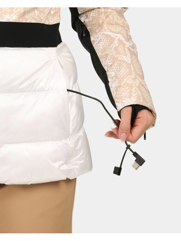 Kilpi Дамско ски яке с вградено отопление Kilpi LENA-W Бяло