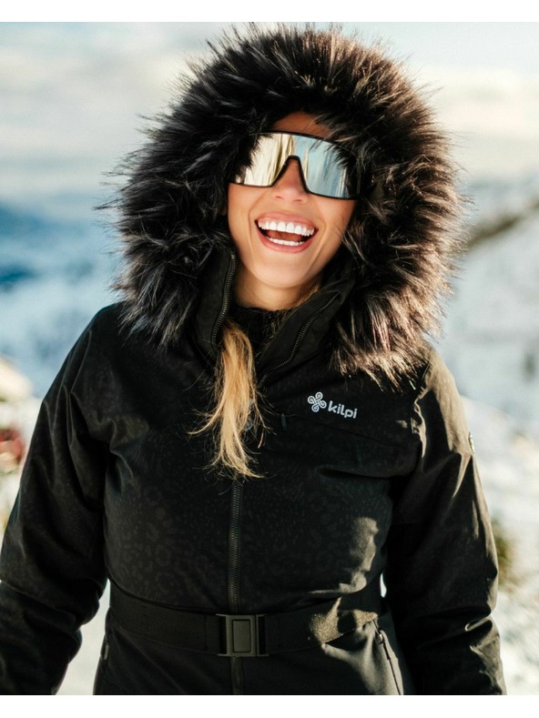 Kilpi Дамско ски яке с интегрирано затопляне Kilpi LENA-W Черно