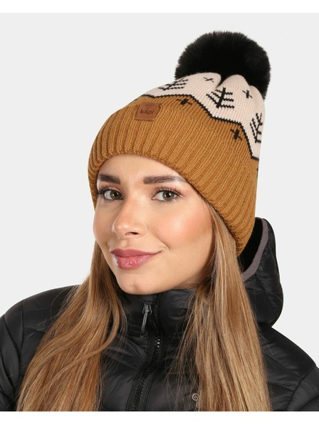 Kilpi Дамска зимна модна шапка Kilpi CARMEN-W Кафява
