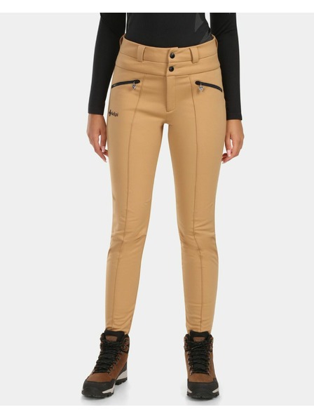 Kilpi Дамски softshell ски панталони Kilpi MAURA-W Бежова