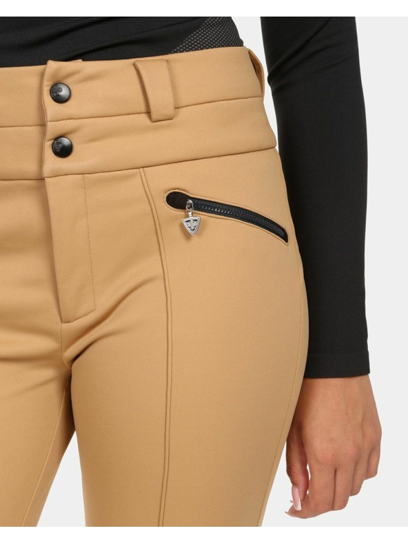 Kilpi Дамски softshell ски панталони Kilpi MAURA-W Бежова