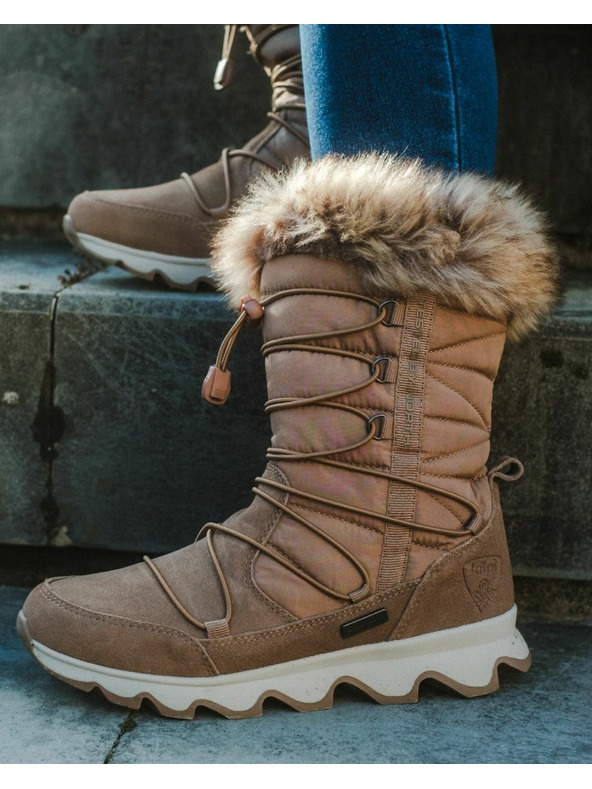 Kilpi Дамски снегоходки Kilpi FROZEN HIGH WP-W Кафяво