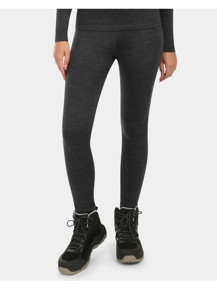 Kilpi Дамски термо панталони от MERINO WOOL Kilpi MAVORA BOTTOM-W Черен