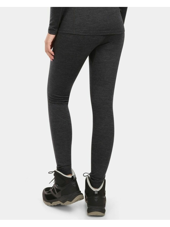 Kilpi Дамски термо панталони от MERINO WOOL Kilpi MAVORA BOTTOM-W Черен