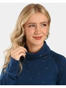 Kilpi Дамска мериносова блуза с висока яка с дълъг ръкав Kilpi JANNU-W Тъмносин