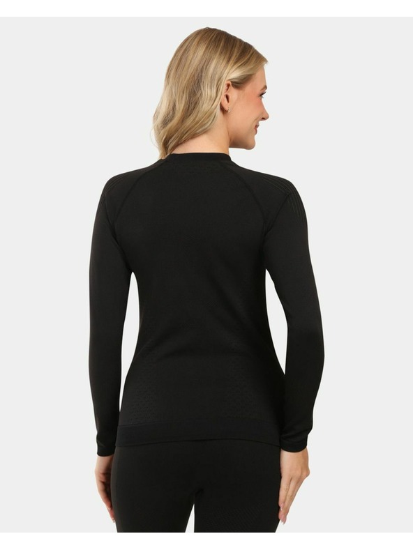 Kilpi Дамска безшевна термо тениска с дълъг ръкав Kilpi CAROL-W Черна