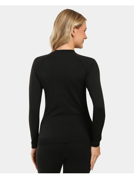 Kilpi Дамска безшевна термо тениска с дълъг ръкав Kilpi CAROL-W Черна