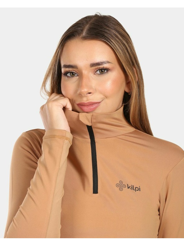 Kilpi Дамска термо тениска с дълъг ръкав Kilpi WILLIE-W Бежова