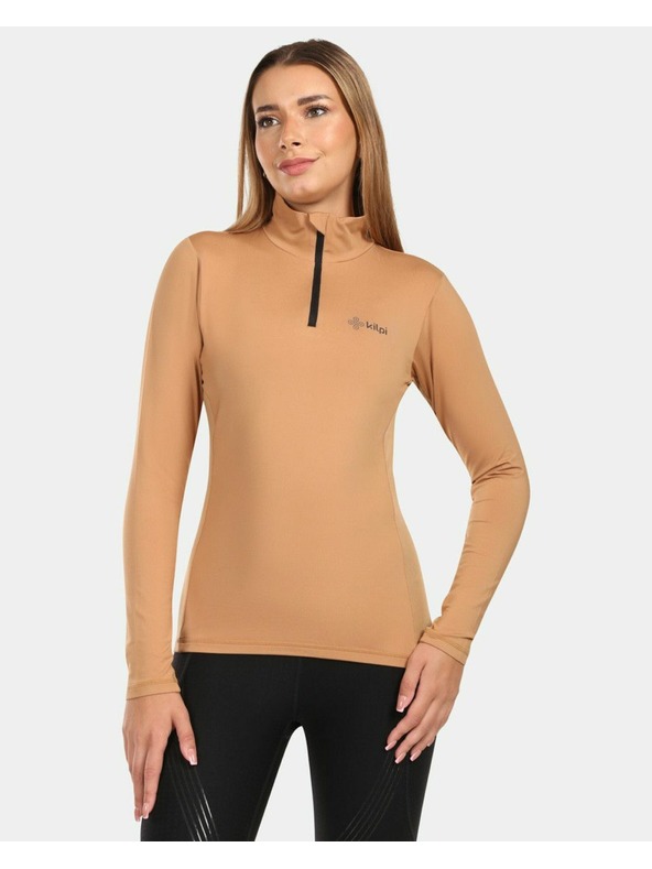 Kilpi Дамска термо тениска с дълъг ръкав Kilpi WILLIE-W Бежова