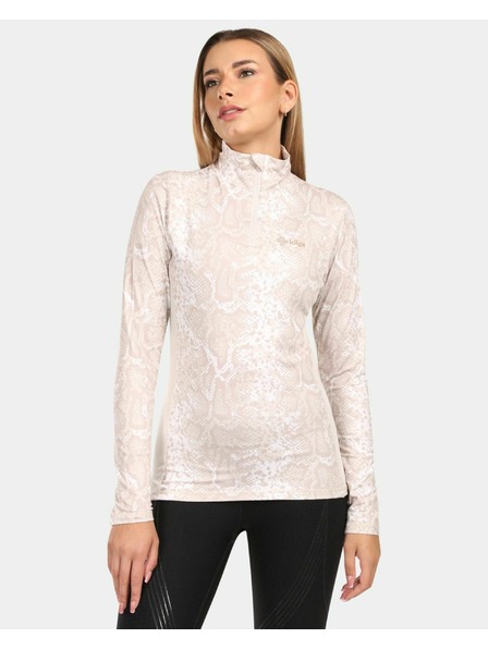 Kilpi Дамска термо тениска с дълъг ръкав Kilpi WILLEA-W Бежова