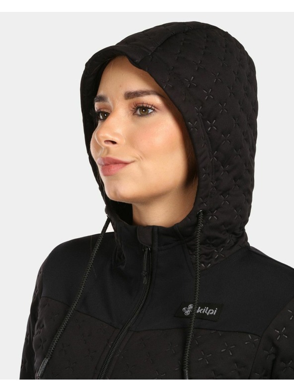 Kilpi Дамски затоплен поларен суитшърт с качулка Kilpi NEVIA-W Черен