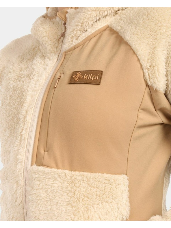 Kilpi Дамски пухкав поларен суитшърт с качулка Kilpi NORKA-W Бежов