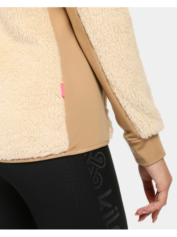 Kilpi Дамски пухкав поларен суитшърт с качулка Kilpi NORKA-W Бежов