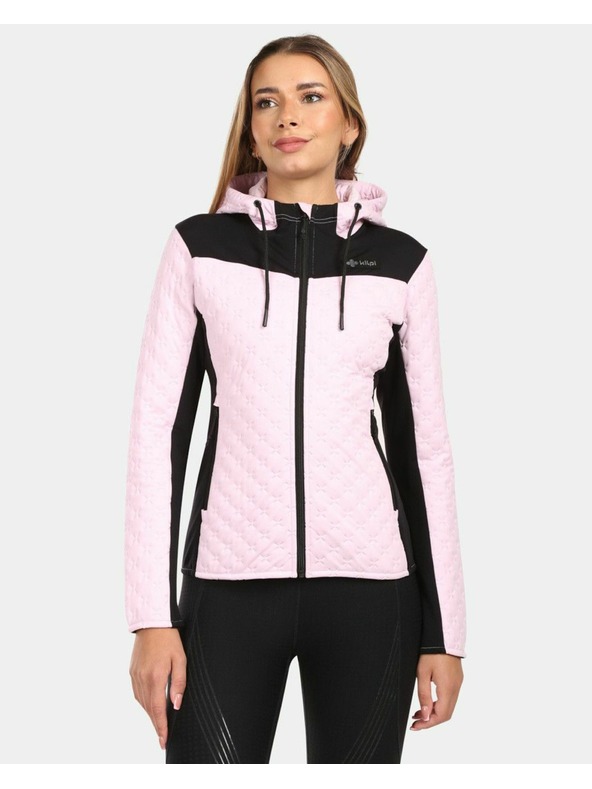 Kilpi Дамски затоплен поларен суитшърт с качулка Kilpi NEVIA-W Светлорозов