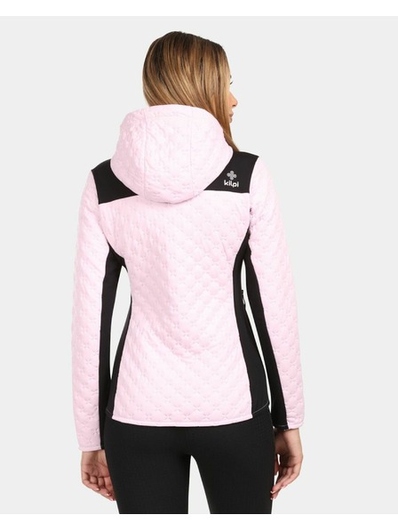 Kilpi Дамски затоплен поларен суитшърт с качулка Kilpi NEVIA-W Светлорозов